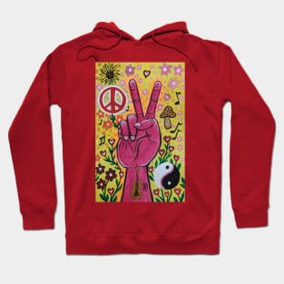 Peace vibes with flowers Hoodie